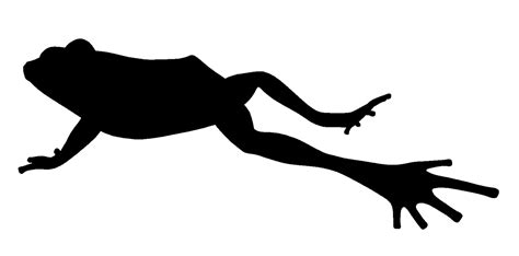 Silhouette Of Jumping Frog Silhouette Art Frog Clip Art