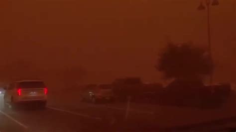 Watch Day Turns To Apocalyptically Orange Night As Dust Storm Strikes