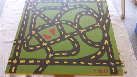 Diy Racetrack All You Need Is Painters Tapepaintwood Board Tape