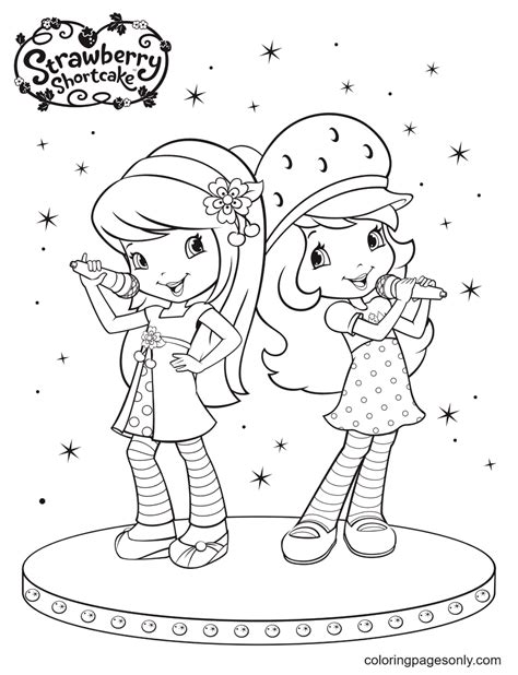 Strawberry Shortcake Cherry Jam Coloring Coloring Pages
