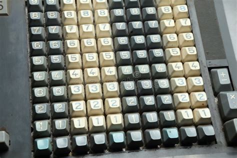 Mechanical Calculator Keyboard Stock Image Image Of History Vintage