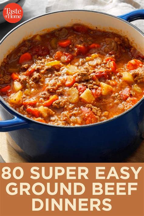 60 Super Easy Ground Beef Dinners Dinner With Ground Beef Beef