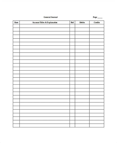 Ledger Paper Template 7 Free Wordpdf Document Download