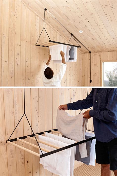 Since Warm Air Rises This Suspended Drying Rack Is Designed To Take
