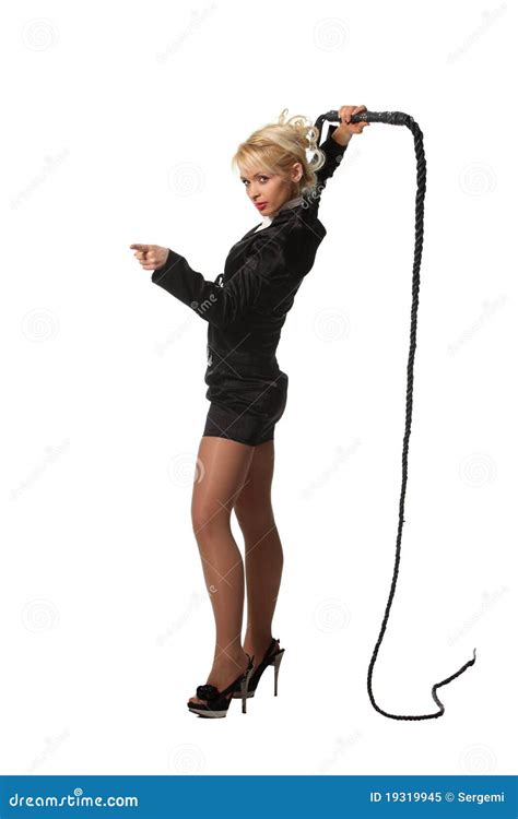 Businesswoman With A Leash Stock Image Image Of Attractive 19319945