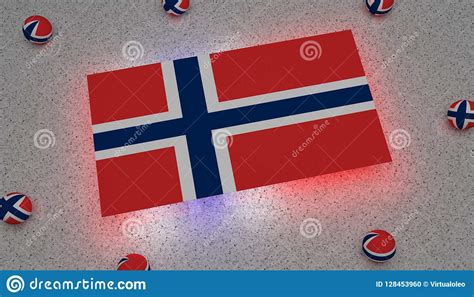 Flags of made up places. Norway Flag Blue White Red Europe Stock Illustration - Illustration of rectangle, europe: 128453960