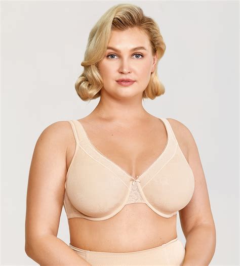 Womens Minimizer Bra Underwire No Padded Full Coverage Plus Size Lace