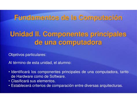Ppt Fundamentos De La Computación Powerpoint Presentation Free