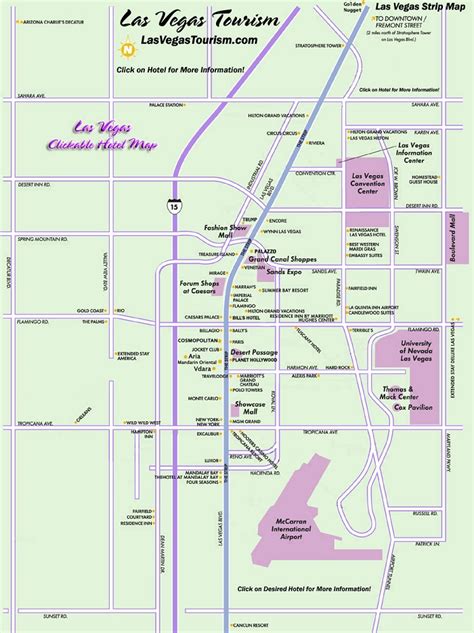 Las Vegas Attractions Map | FREE PDF Tourist City Tours Map Las Vegas 2022
