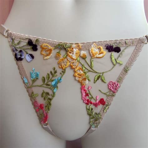Crotchless Panties Uncensored Lingerie Open Crotch Panties Etsy