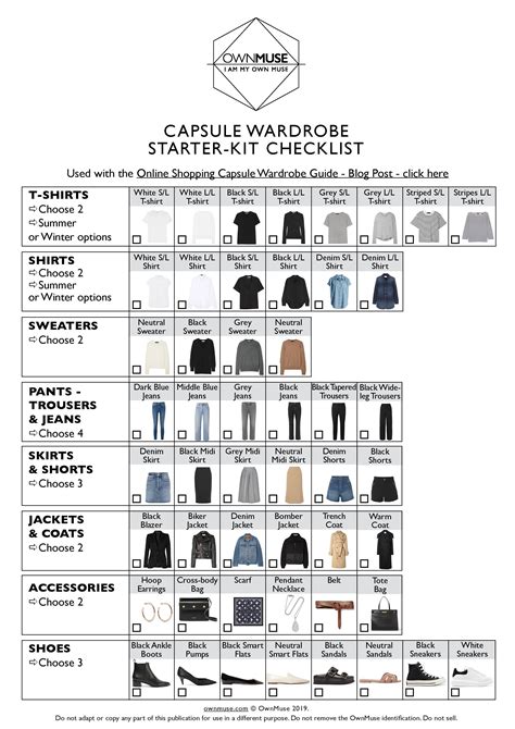 20 Piece Capsule Wardrobe Starter Kit Guide And Checklist Capsule