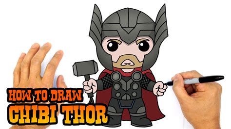 How To Draw Chibi Thor Kids Avengers C4k Academy