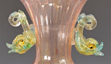 Lot 488 Pr Early Venetian Glass Vases Case Auctions