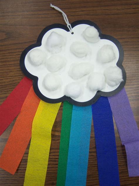 Clouds And Rainbows Preschool Crafts Weather Crafts Crafts