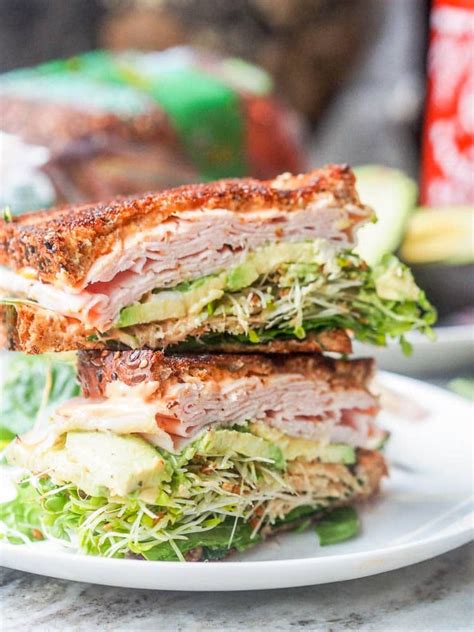 Turkey Avocado Sandwich Lunch Sandwich Recipes Healthy Sandwiches
