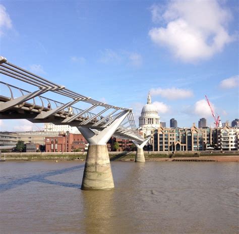 Millennium Bridge Thames London Harry Potter Locations St Pauls