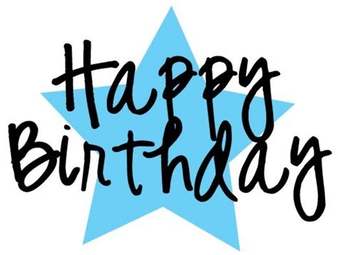 Happy Birthday Words Design Clip Art Library Images