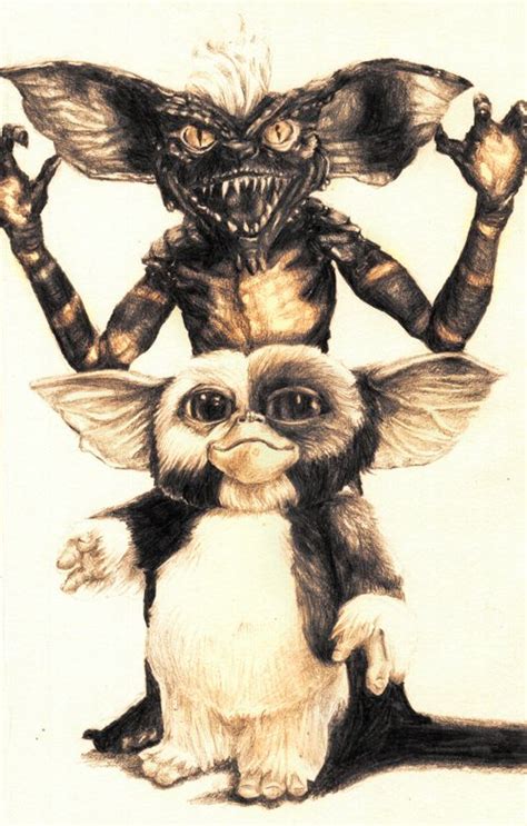 Spike And Gizmo From Gremlinsby Aaron Bir Horror Movie Characters