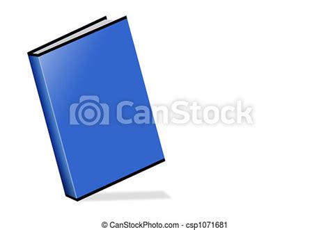 Blue Book Illustration Of A Blue Book With Copy Space Canstock
