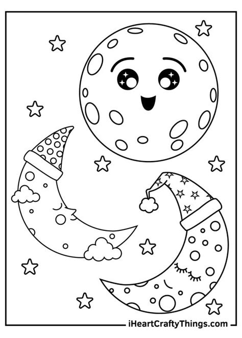 Moon Coloring Pages 100 Free Printables