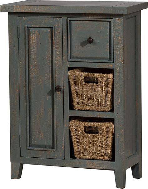 Hillsdale Tuscan Retreat 2 Shelf Accent Chest In Nordic Blue Home And Kitchen