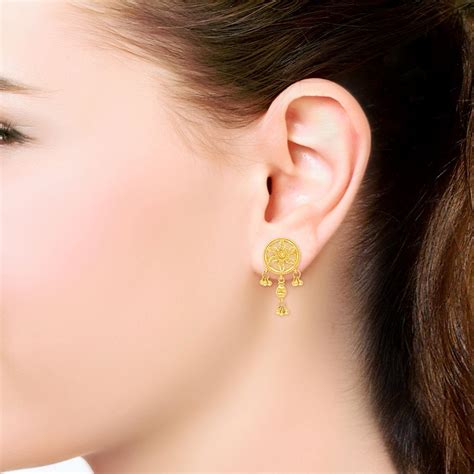 Buy Malabar Gold Earring Ahdaaaaahbck For Women Online Malabar Gold
