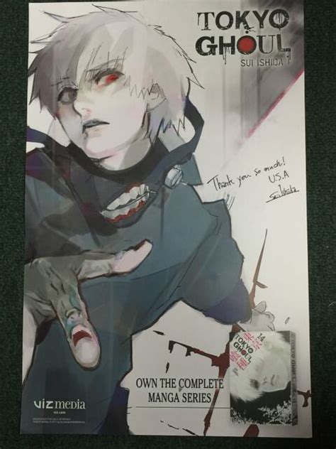Sdcc 2017 Exlusive Viz Media Tokyo Ghoul Double Sided 11 X 17 Poster Ebay