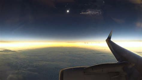 Stunning Mid Flight Video Captures Moment Total Solar Eclipse Plunges