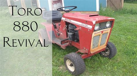 Vintage Toro 880 Riding Lawnmower Restoration Youtube