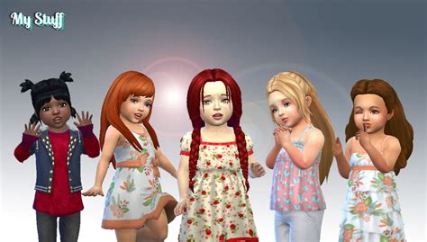 Mystufforigin Toddlers Hair Pack 10 Sims 4 Hairs