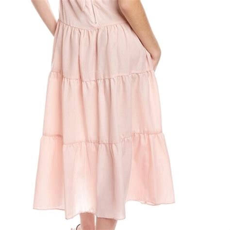 Maison Tara Dresses Nwt Maison Tara Seersucker Midi Dress In Pink Size Poshmark