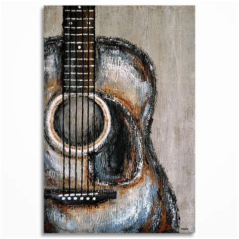 A Painting Of An Acoustic Guitar
