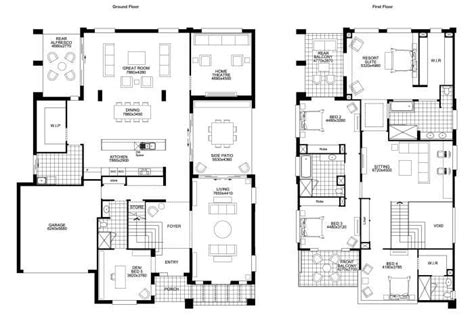 Beautiful 5 Bedroom Double Storey House Plans New Home Plans Design