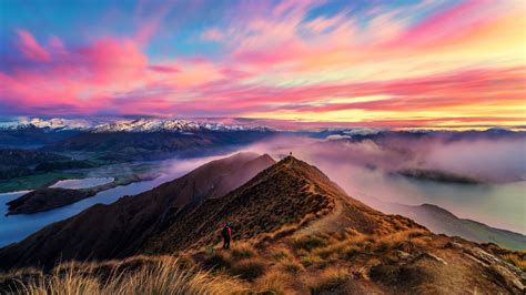 Roys Peak At Sunset Wanaka New Zealand 4k Ultrahd
