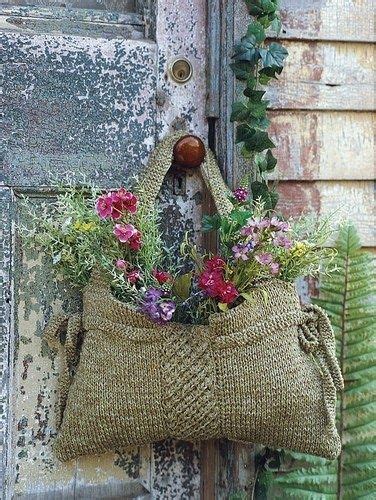 Hanging Flower Bag Container Garden A Great Way To Reuse