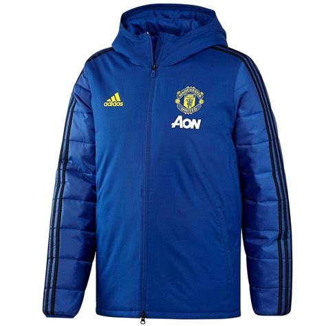 Manchester United Soccer Blue Bench Padded Jacket 201920 Adidas