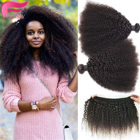 Mongolian Kinky Curly Hair Afro Kinky Curly 3pcslot Curly Weave Human Hair Bundles 8a Grade
