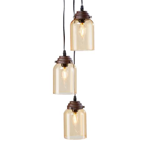 15 Collection Of Brown Glass Pendant Lights