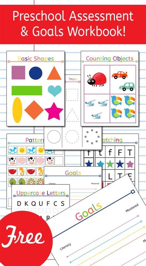 Free Printable Preschool Assessment And Goals Workbook