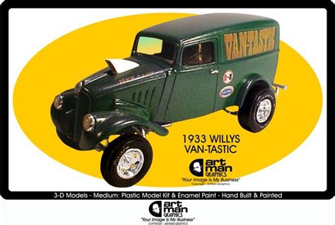 124th Scale Model Car 1933 Willys Van Tastic Dragster This Model Has