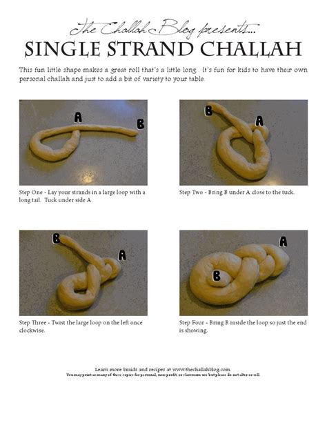 Place the challah dough ropes on a baking sheet that has been lightly greased or lined with parchment paper. How to braid a single strand Challah. | BREADS | Pinterest