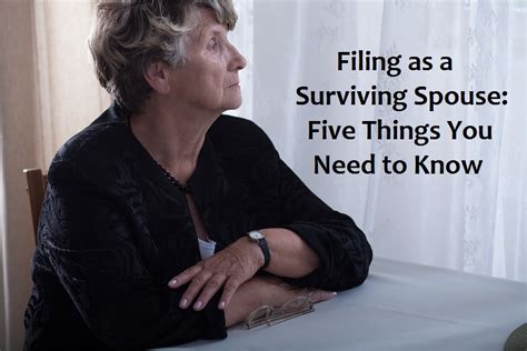 Filing As A Surviving Spouse Five Things You Need To Know