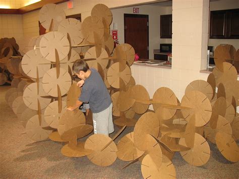 2d3d Cardboard Installation Cardboard Sculpture Cardboard Furniture
