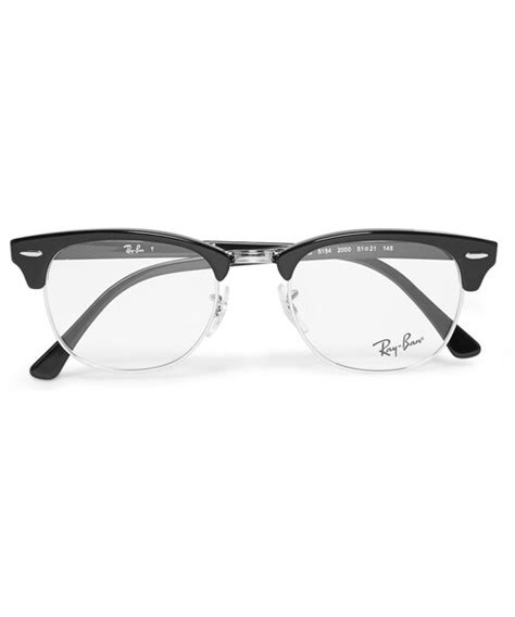 ray ban（レイバン）の「ray ban clubmaster acetate and metal optical glasses（メガネ）」 wear