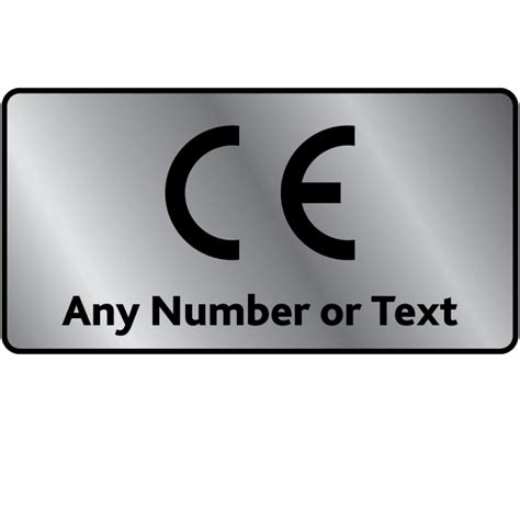 Buy Personalised Silver Standard Ce Marking Labels Cheap Ce Labels