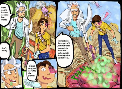 Rick And Morty Full Page With Text By Gostfreek On Deviantart
