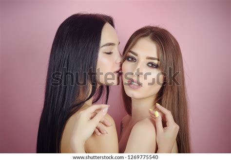 Sexy Women Hug Topless Lgbt Love Stock Photo Shutterstock