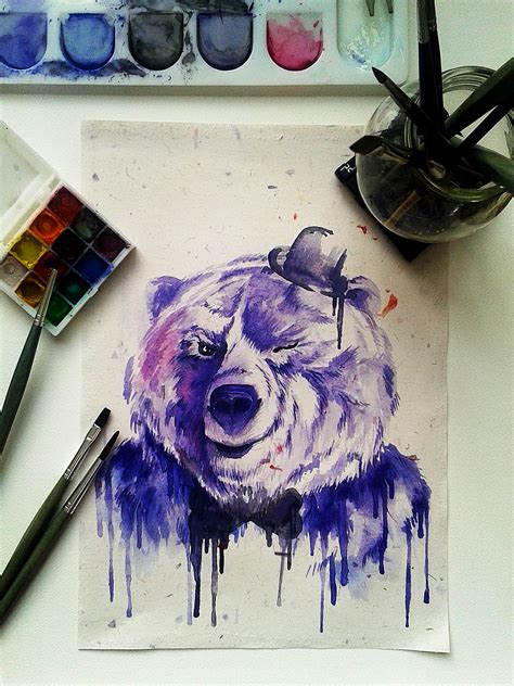Watercolor animals on Behance