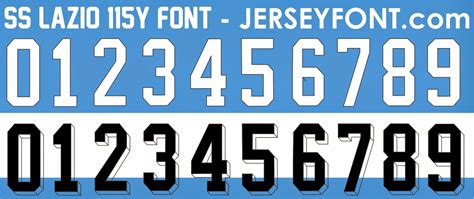 Sports Jersey Number Fonts