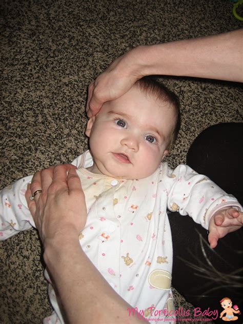 My Torticollis Baby Basic Neck Stretch For Right Torticollis